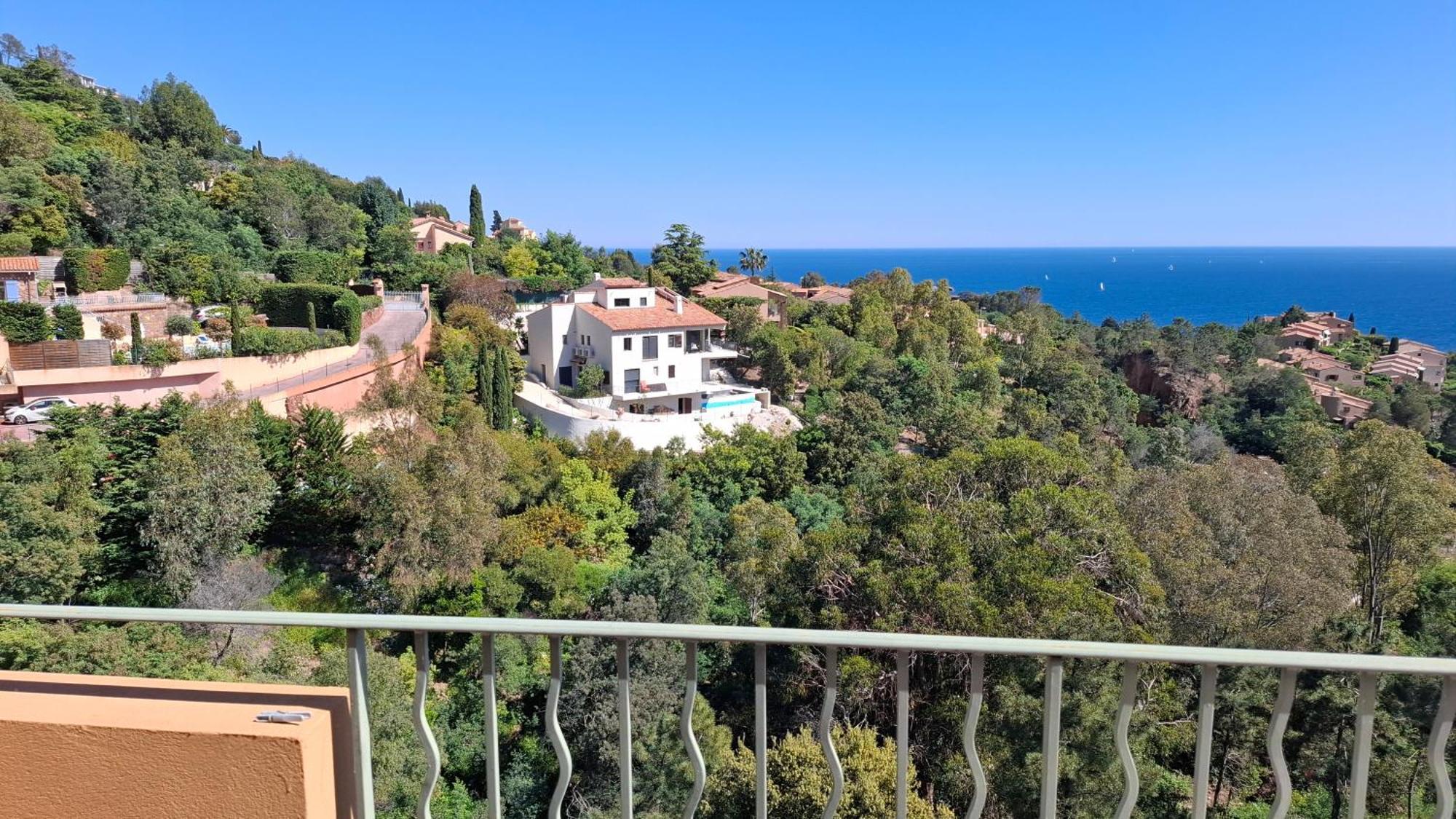Ferienwohnung Rochemarine Panoramic Théoule-sur-Mer Exterior foto