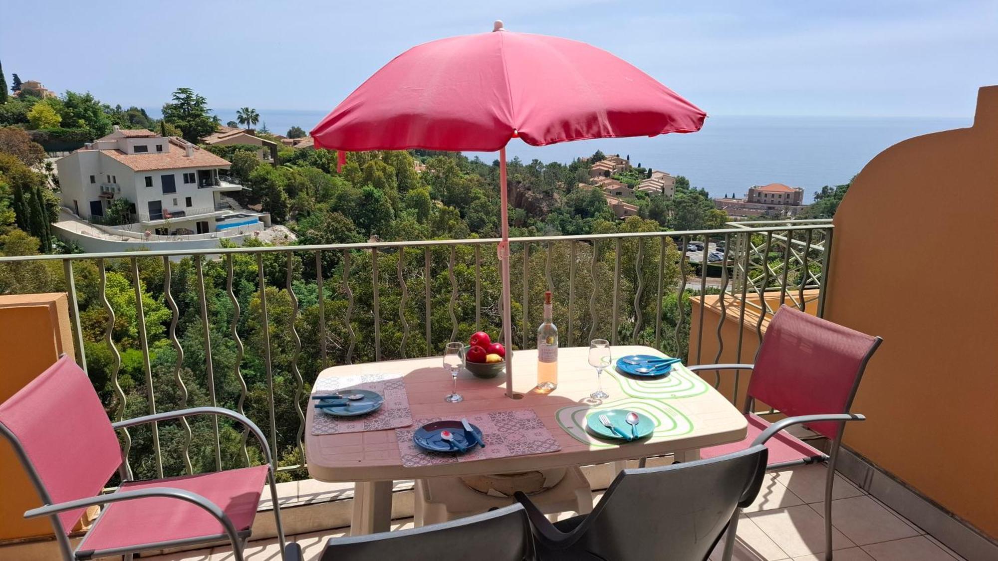 Ferienwohnung Rochemarine Panoramic Théoule-sur-Mer Exterior foto